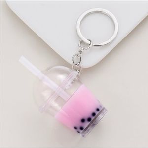 Bubble Tea with Boba Keychain-Large